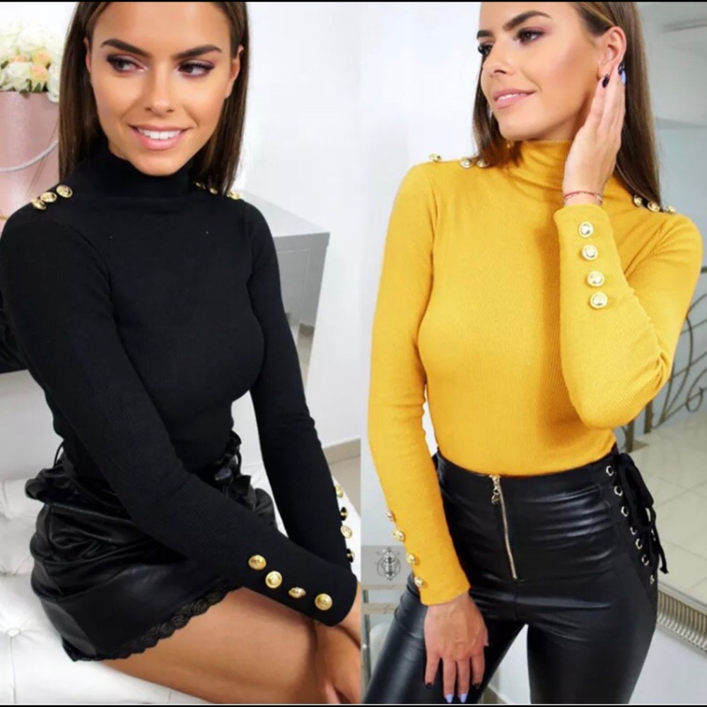 Long sleeve black/yellow both size (S) 🌼